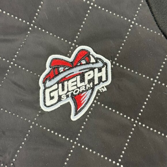 CCM Guelph Storm OHL Full Zip Up Quilted Track Jacket Windbreaker Black Small - Picture 3 of 8